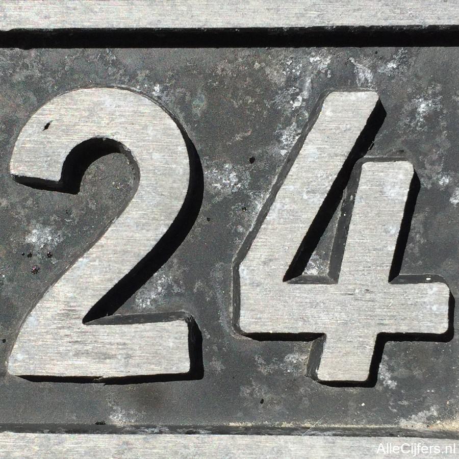 Afbeelding van het getal vierentwintig (24)