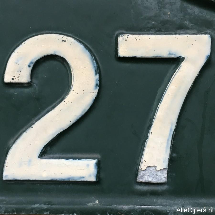 Afbeelding van het getal zevenentwintig (27)