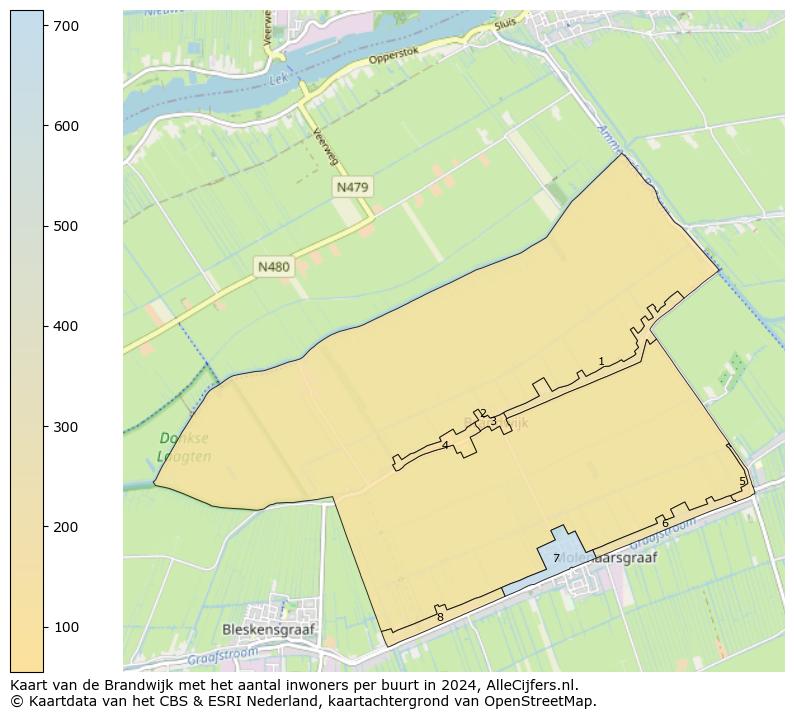 Kaart van de Brandwijk met het aantal inwoners per buurt in 2024. Op deze pagina vind je veel informatie over inwoners (zoals de verdeling naar leeftijdsgroepen, gezinssamenstelling, geslacht, autochtoon of Nederlands met een immigratie achtergrond,...), woningen (aantallen, types, prijs ontwikkeling, gebruik, type eigendom,...) en méér (autobezit, energieverbruik,...)  op basis van open data van het centraal bureau voor de statistiek en diverse andere bronnen!