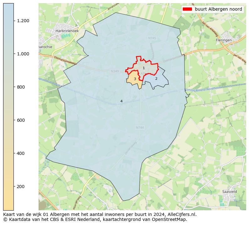 Kaart van de wijk 01 Albergen met het aantal inwoners per buurt in 2024. Op deze pagina vind je veel informatie over inwoners (zoals de verdeling naar leeftijdsgroepen, gezinssamenstelling, geslacht, autochtoon of Nederlands met een immigratie achtergrond,...), woningen (aantallen, types, prijs ontwikkeling, gebruik, type eigendom,...) en méér (autobezit, energieverbruik,...)  op basis van open data van het Centraal Bureau voor de Statistiek en diverse andere bronnen!