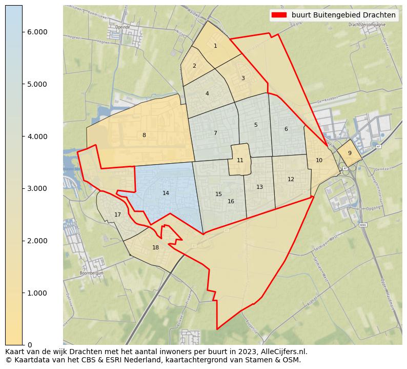 aankunnen Pamflet Caroline Buurt Buitengebied Drachten (gemeente Smallingerland) in cijfers en  grafieken (bijgewerkt 2023!) | AlleCijfers.nl