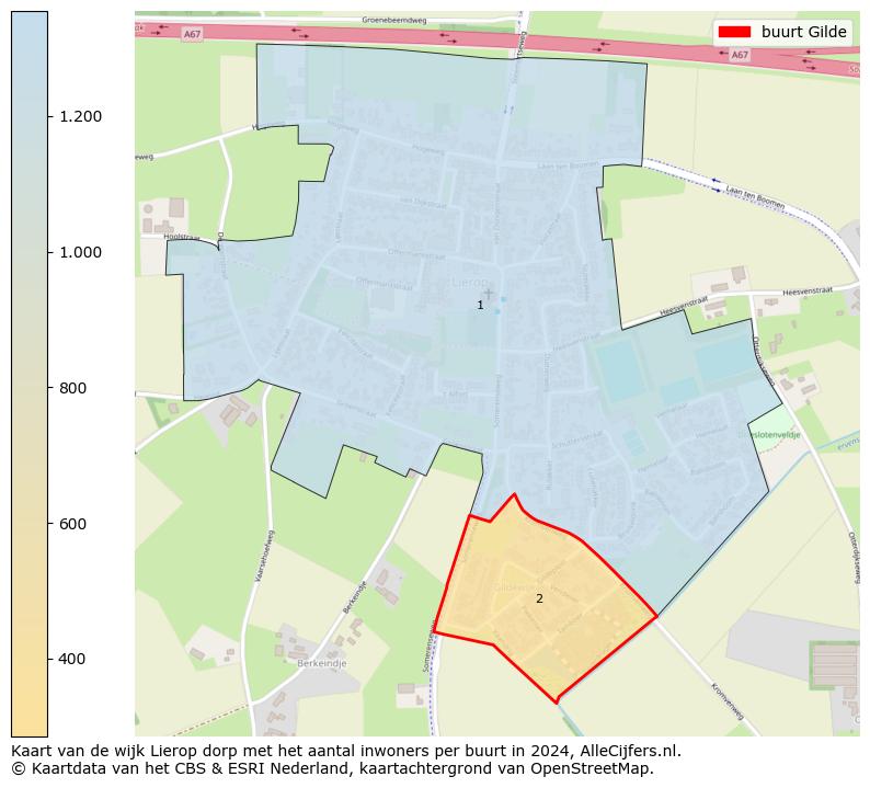 Kaart van de wijk Lierop dorp met het aantal inwoners per buurt in 2024. Op deze pagina vind je veel informatie over inwoners (zoals de verdeling naar leeftijdsgroepen, gezinssamenstelling, geslacht, autochtoon of Nederlands met een immigratie achtergrond,...), woningen (aantallen, types, prijs ontwikkeling, gebruik, type eigendom,...) en méér (autobezit, energieverbruik,...)  op basis van open data van het centraal bureau voor de statistiek en diverse andere bronnen!