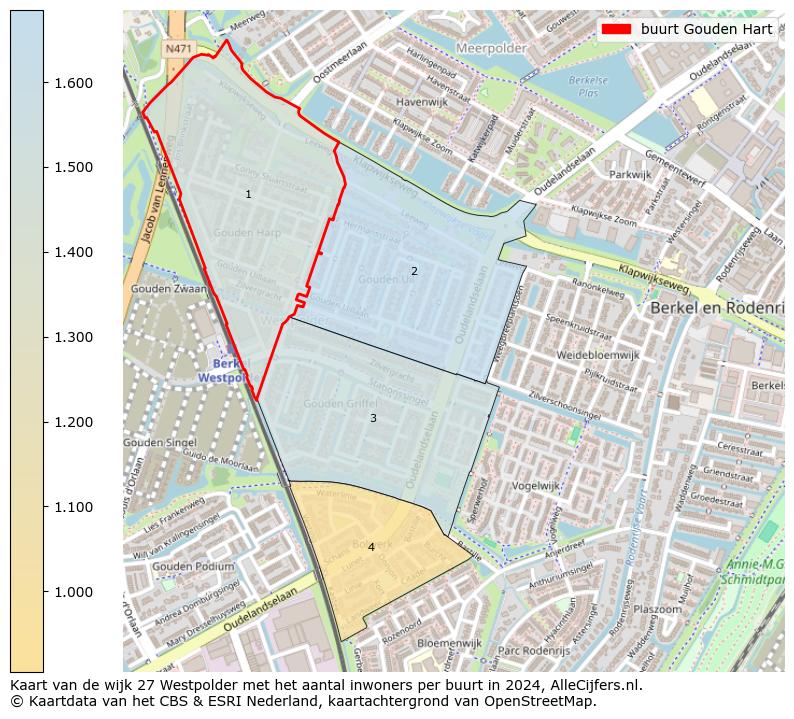 Kaart van de wijk 27 Westpolder met het aantal inwoners per buurt in 2024. Op deze pagina vind je veel informatie over inwoners (zoals de verdeling naar leeftijdsgroepen, gezinssamenstelling, geslacht, autochtoon of Nederlands met een immigratie achtergrond,...), woningen (aantallen, types, prijs ontwikkeling, gebruik, type eigendom,...) en méér (autobezit, energieverbruik,...)  op basis van open data van het centraal bureau voor de statistiek en diverse andere bronnen!