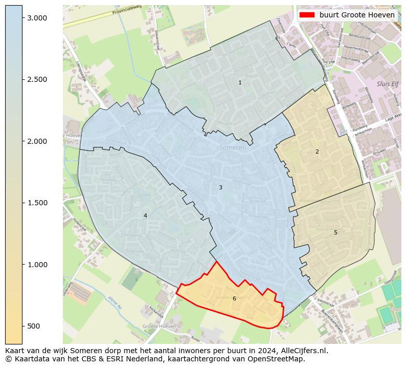 Kaart van de wijk Someren dorp met het aantal inwoners per buurt in 2024. Op deze pagina vind je veel informatie over inwoners (zoals de verdeling naar leeftijdsgroepen, gezinssamenstelling, geslacht, autochtoon of Nederlands met een immigratie achtergrond,...), woningen (aantallen, types, prijs ontwikkeling, gebruik, type eigendom,...) en méér (autobezit, energieverbruik,...)  op basis van open data van het Centraal Bureau voor de Statistiek en diverse andere bronnen!