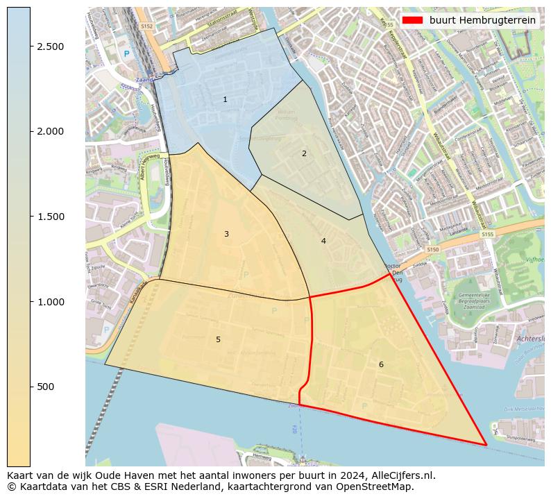 Kaart van de wijk Oude Haven met het aantal inwoners per buurt in 2024. Op deze pagina vind je veel informatie over inwoners (zoals de verdeling naar leeftijdsgroepen, gezinssamenstelling, geslacht, autochtoon of Nederlands met een immigratie achtergrond,...), woningen (aantallen, types, prijs ontwikkeling, gebruik, type eigendom,...) en méér (autobezit, energieverbruik,...)  op basis van open data van het Centraal Bureau voor de Statistiek en diverse andere bronnen!