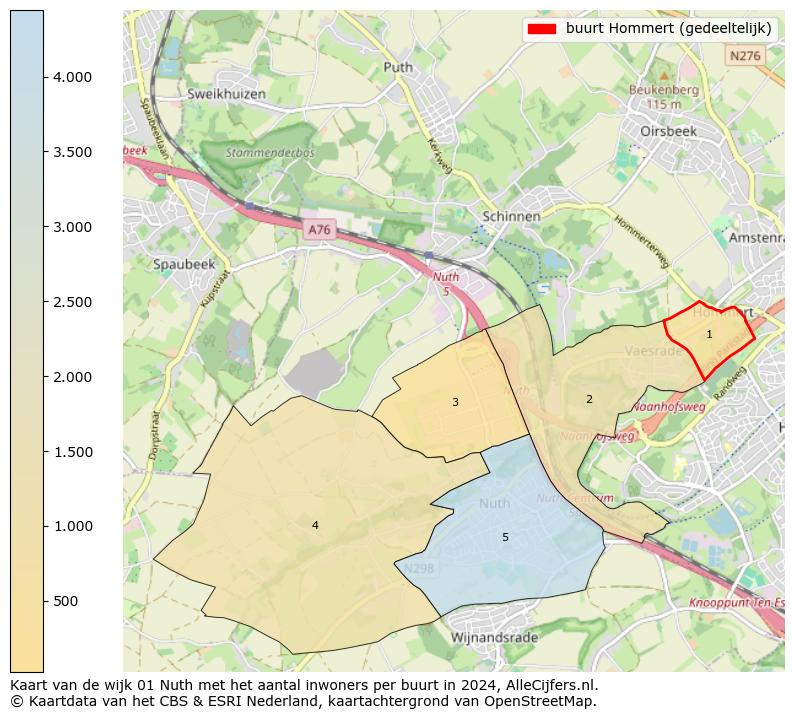 Kaart van de wijk 01 Nuth met het aantal inwoners per buurt in 2024. Op deze pagina vind je veel informatie over inwoners (zoals de verdeling naar leeftijdsgroepen, gezinssamenstelling, geslacht, autochtoon of Nederlands met een immigratie achtergrond,...), woningen (aantallen, types, prijs ontwikkeling, gebruik, type eigendom,...) en méér (autobezit, energieverbruik,...)  op basis van open data van het centraal bureau voor de statistiek en diverse andere bronnen!