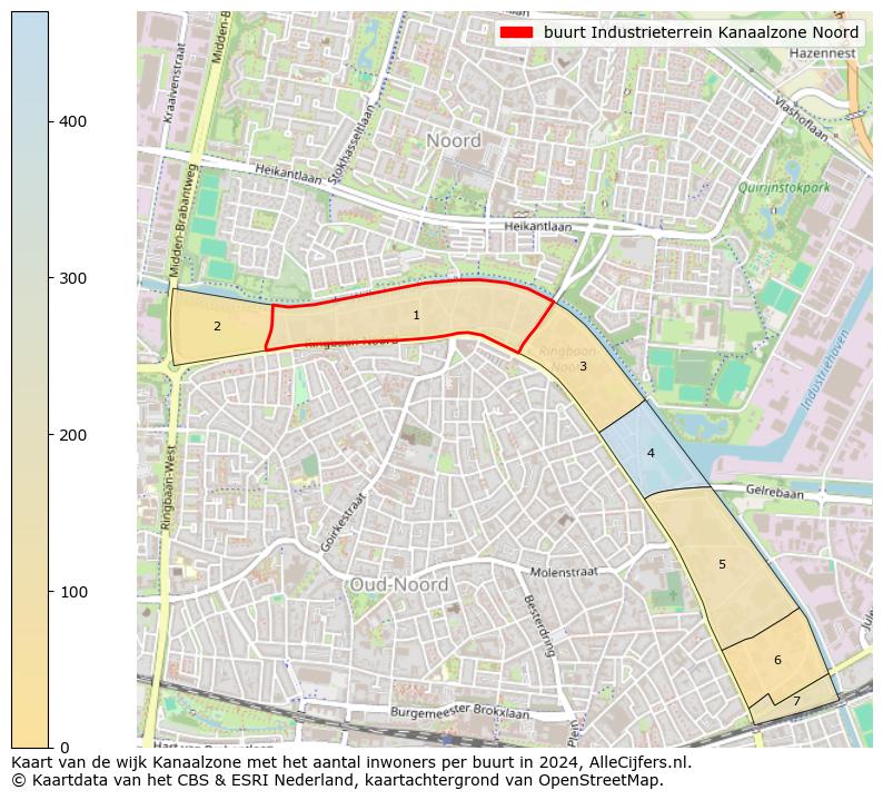 Kaart van de wijk Kanaalzone met het aantal inwoners per buurt in 2024. Op deze pagina vind je veel informatie over inwoners (zoals de verdeling naar leeftijdsgroepen, gezinssamenstelling, geslacht, autochtoon of Nederlands met een immigratie achtergrond,...), woningen (aantallen, types, prijs ontwikkeling, gebruik, type eigendom,...) en méér (autobezit, energieverbruik,...)  op basis van open data van het centraal bureau voor de statistiek en diverse andere bronnen!