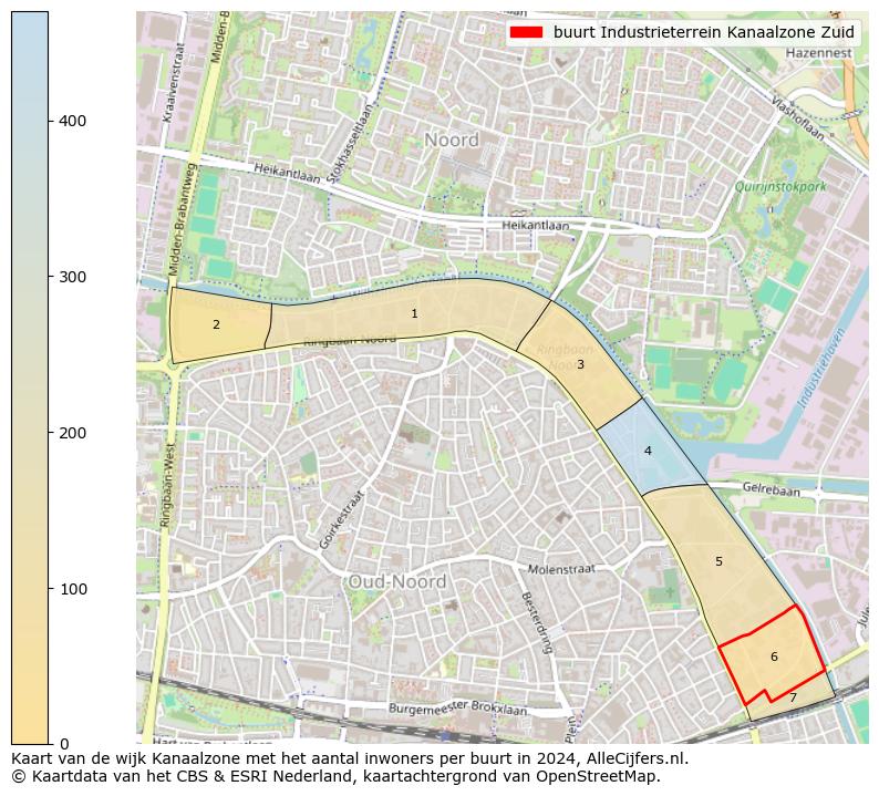 Kaart van de wijk Kanaalzone met het aantal inwoners per buurt in 2024. Op deze pagina vind je veel informatie over inwoners (zoals de verdeling naar leeftijdsgroepen, gezinssamenstelling, geslacht, autochtoon of Nederlands met een immigratie achtergrond,...), woningen (aantallen, types, prijs ontwikkeling, gebruik, type eigendom,...) en méér (autobezit, energieverbruik,...)  op basis van open data van het centraal bureau voor de statistiek en diverse andere bronnen!