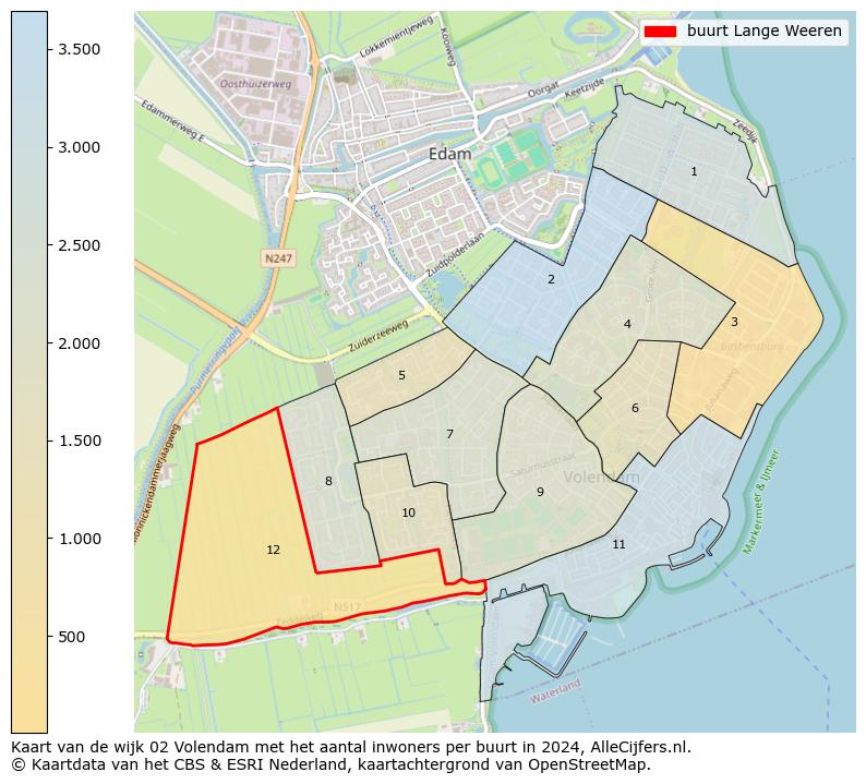 Kaart van de wijk 02 Volendam met het aantal inwoners per buurt in 2024. Op deze pagina vind je veel informatie over inwoners (zoals de verdeling naar leeftijdsgroepen, gezinssamenstelling, geslacht, autochtoon of Nederlands met een immigratie achtergrond,...), woningen (aantallen, types, prijs ontwikkeling, gebruik, type eigendom,...) en méér (autobezit, energieverbruik,...)  op basis van open data van het Centraal Bureau voor de Statistiek en diverse andere bronnen!