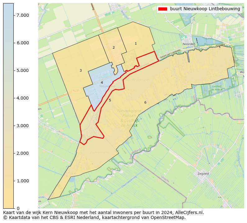 Kaart van de wijk Kern Nieuwkoop met het aantal inwoners per buurt in 2024. Op deze pagina vind je veel informatie over inwoners (zoals de verdeling naar leeftijdsgroepen, gezinssamenstelling, geslacht, autochtoon of Nederlands met een immigratie achtergrond,...), woningen (aantallen, types, prijs ontwikkeling, gebruik, type eigendom,...) en méér (autobezit, energieverbruik,...)  op basis van open data van het Centraal Bureau voor de Statistiek en diverse andere bronnen!