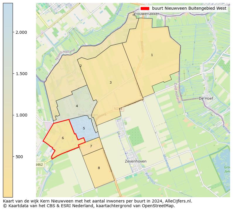 Kaart van de wijk Kern Nieuwveen met het aantal inwoners per buurt in 2024. Op deze pagina vind je veel informatie over inwoners (zoals de verdeling naar leeftijdsgroepen, gezinssamenstelling, geslacht, autochtoon of Nederlands met een immigratie achtergrond,...), woningen (aantallen, types, prijs ontwikkeling, gebruik, type eigendom,...) en méér (autobezit, energieverbruik,...)  op basis van open data van het Centraal Bureau voor de Statistiek en diverse andere bronnen!