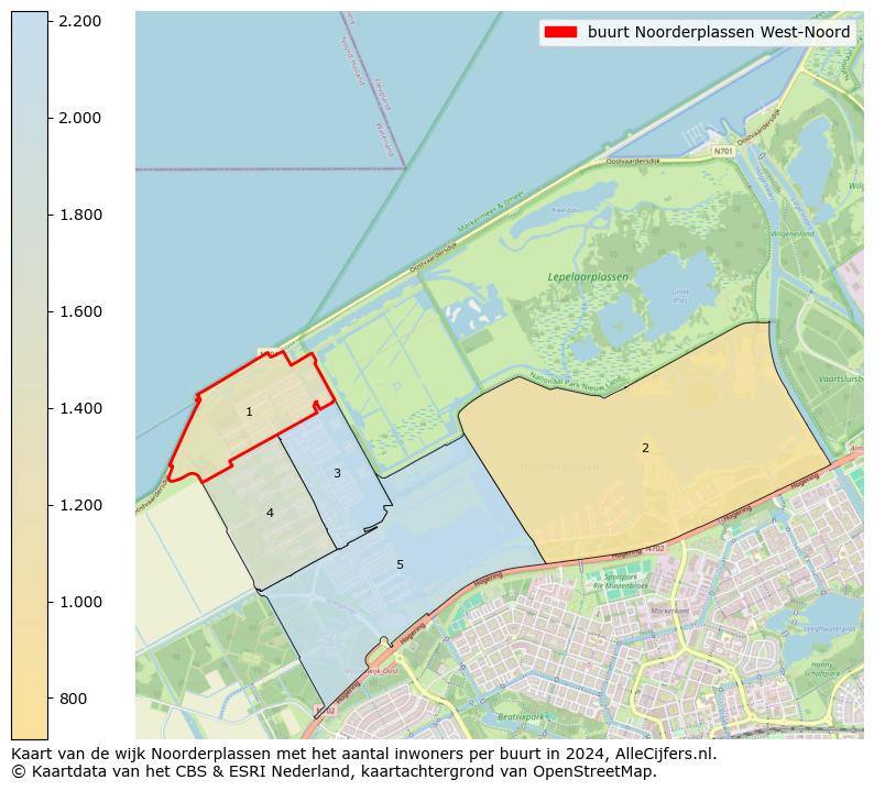 Kaart van de wijk Noorderplassen met het aantal inwoners per buurt in 2024. Op deze pagina vind je veel informatie over inwoners (zoals de verdeling naar leeftijdsgroepen, gezinssamenstelling, geslacht, autochtoon of Nederlands met een immigratie achtergrond,...), woningen (aantallen, types, prijs ontwikkeling, gebruik, type eigendom,...) en méér (autobezit, energieverbruik,...)  op basis van open data van het centraal bureau voor de statistiek en diverse andere bronnen!