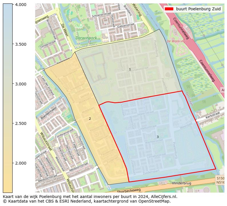 Kaart van de wijk Poelenburg met het aantal inwoners per buurt in 2024. Op deze pagina vind je veel informatie over inwoners (zoals de verdeling naar leeftijdsgroepen, gezinssamenstelling, geslacht, autochtoon of Nederlands met een immigratie achtergrond,...), woningen (aantallen, types, prijs ontwikkeling, gebruik, type eigendom,...) en méér (autobezit, energieverbruik,...)  op basis van open data van het Centraal Bureau voor de Statistiek en diverse andere bronnen!