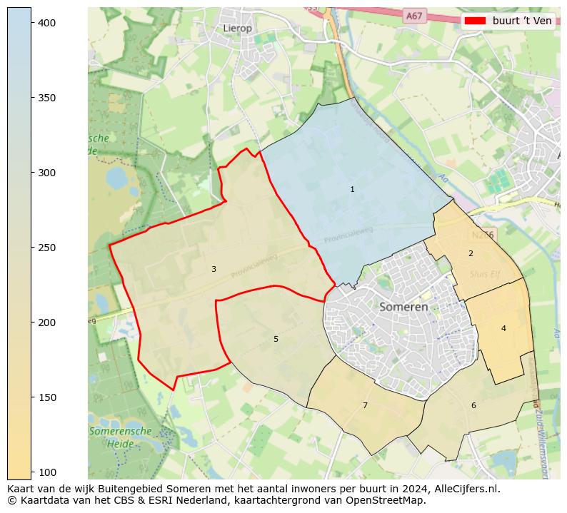 Kaart van de wijk Buitengebied Someren met het aantal inwoners per buurt in 2024. Op deze pagina vind je veel informatie over inwoners (zoals de verdeling naar leeftijdsgroepen, gezinssamenstelling, geslacht, autochtoon of Nederlands met een immigratie achtergrond,...), woningen (aantallen, types, prijs ontwikkeling, gebruik, type eigendom,...) en méér (autobezit, energieverbruik,...)  op basis van open data van het centraal bureau voor de statistiek en diverse andere bronnen!