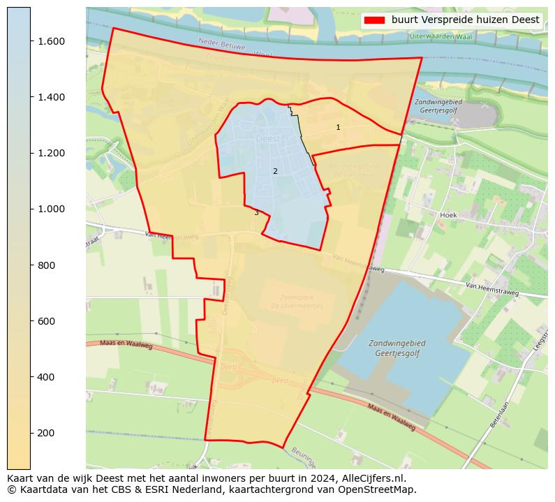 Kaart van de wijk Deest met het aantal inwoners per buurt in 2024. Op deze pagina vind je veel informatie over inwoners (zoals de verdeling naar leeftijdsgroepen, gezinssamenstelling, geslacht, autochtoon of Nederlands met een immigratie achtergrond,...), woningen (aantallen, types, prijs ontwikkeling, gebruik, type eigendom,...) en méér (autobezit, energieverbruik,...)  op basis van open data van het Centraal Bureau voor de Statistiek en diverse andere bronnen!