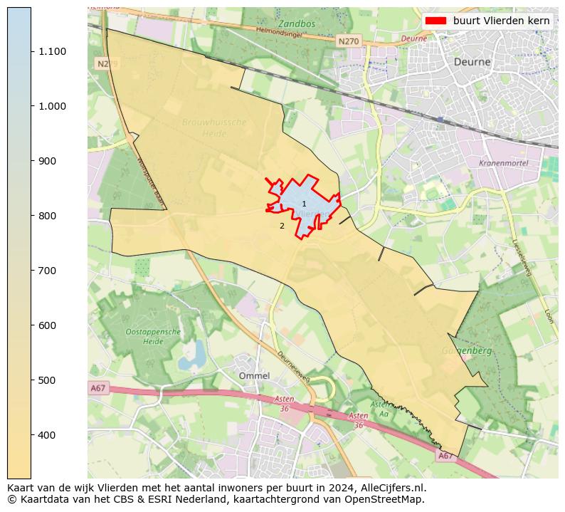 Kaart van de wijk Vlierden met het aantal inwoners per buurt in 2024. Op deze pagina vind je veel informatie over inwoners (zoals de verdeling naar leeftijdsgroepen, gezinssamenstelling, geslacht, autochtoon of Nederlands met een immigratie achtergrond,...), woningen (aantallen, types, prijs ontwikkeling, gebruik, type eigendom,...) en méér (autobezit, energieverbruik,...)  op basis van open data van het centraal bureau voor de statistiek en diverse andere bronnen!