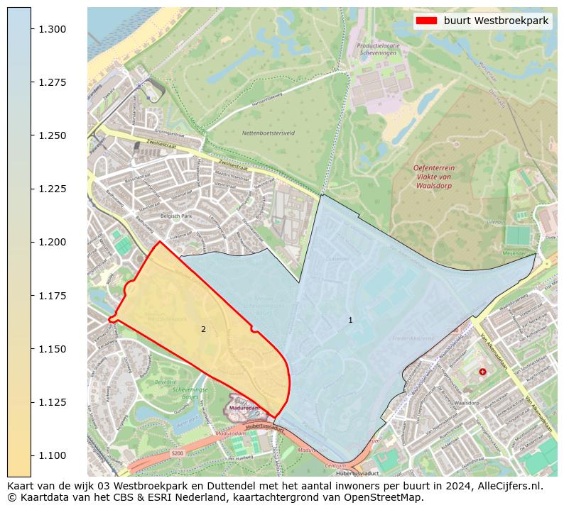 Kaart van de wijk 03 Westbroekpark en Duttendel met het aantal inwoners per buurt in 2024. Op deze pagina vind je veel informatie over inwoners (zoals de verdeling naar leeftijdsgroepen, gezinssamenstelling, geslacht, autochtoon of Nederlands met een immigratie achtergrond,...), woningen (aantallen, types, prijs ontwikkeling, gebruik, type eigendom,...) en méér (autobezit, energieverbruik,...)  op basis van open data van het centraal bureau voor de statistiek en diverse andere bronnen!