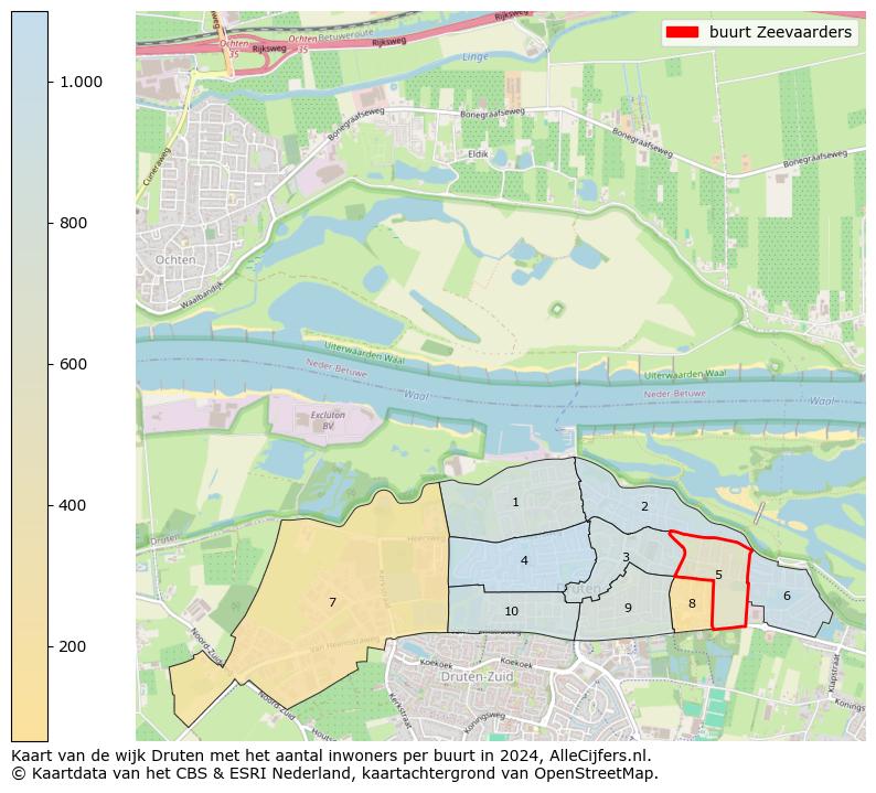 Kaart van de wijk Druten met het aantal inwoners per buurt in 2024. Op deze pagina vind je veel informatie over inwoners (zoals de verdeling naar leeftijdsgroepen, gezinssamenstelling, geslacht, autochtoon of Nederlands met een immigratie achtergrond,...), woningen (aantallen, types, prijs ontwikkeling, gebruik, type eigendom,...) en méér (autobezit, energieverbruik,...)  op basis van open data van het Centraal Bureau voor de Statistiek en diverse andere bronnen!