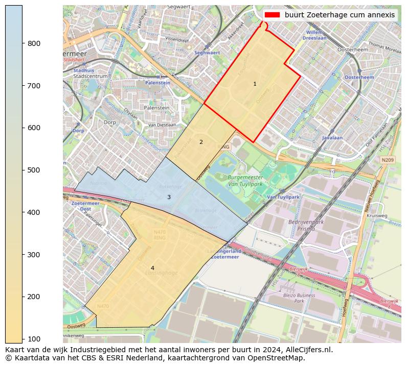 Kaart van de wijk Industriegebied met het aantal inwoners per buurt in 2024. Op deze pagina vind je veel informatie over inwoners (zoals de verdeling naar leeftijdsgroepen, gezinssamenstelling, geslacht, autochtoon of Nederlands met een immigratie achtergrond,...), woningen (aantallen, types, prijs ontwikkeling, gebruik, type eigendom,...) en méér (autobezit, energieverbruik,...)  op basis van open data van het Centraal Bureau voor de Statistiek en diverse andere bronnen!