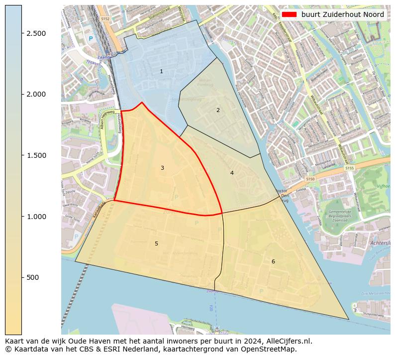 Kaart van de wijk Oude Haven met het aantal inwoners per buurt in 2024. Op deze pagina vind je veel informatie over inwoners (zoals de verdeling naar leeftijdsgroepen, gezinssamenstelling, geslacht, autochtoon of Nederlands met een immigratie achtergrond,...), woningen (aantallen, types, prijs ontwikkeling, gebruik, type eigendom,...) en méér (autobezit, energieverbruik,...)  op basis van open data van het centraal bureau voor de statistiek en diverse andere bronnen!