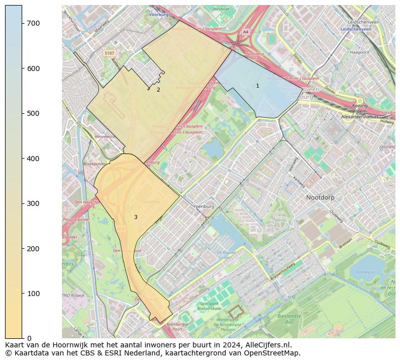 Kaart van de Hoornwijk met het aantal inwoners per buurt in 2024. Op deze pagina vind je veel informatie over inwoners (zoals de verdeling naar leeftijdsgroepen, gezinssamenstelling, geslacht, autochtoon of Nederlands met een immigratie achtergrond,...), woningen (aantallen, types, prijs ontwikkeling, gebruik, type eigendom,...) en méér (autobezit, energieverbruik,...)  op basis van open data van het Centraal Bureau voor de Statistiek en diverse andere bronnen!