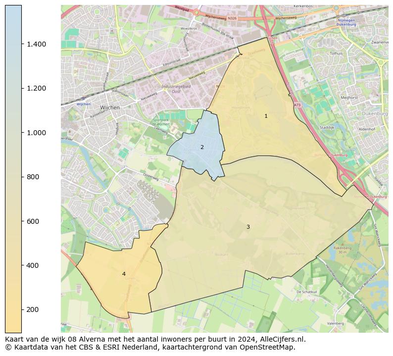 Kaart van de wijk 08 Alverna met het aantal inwoners per buurt in 2024. Op deze pagina vind je veel informatie over inwoners (zoals de verdeling naar leeftijdsgroepen, gezinssamenstelling, geslacht, autochtoon of Nederlands met een immigratie achtergrond,...), woningen (aantallen, types, prijs ontwikkeling, gebruik, type eigendom,...) en méér (autobezit, energieverbruik,...)  op basis van open data van het centraal bureau voor de statistiek en diverse andere bronnen!