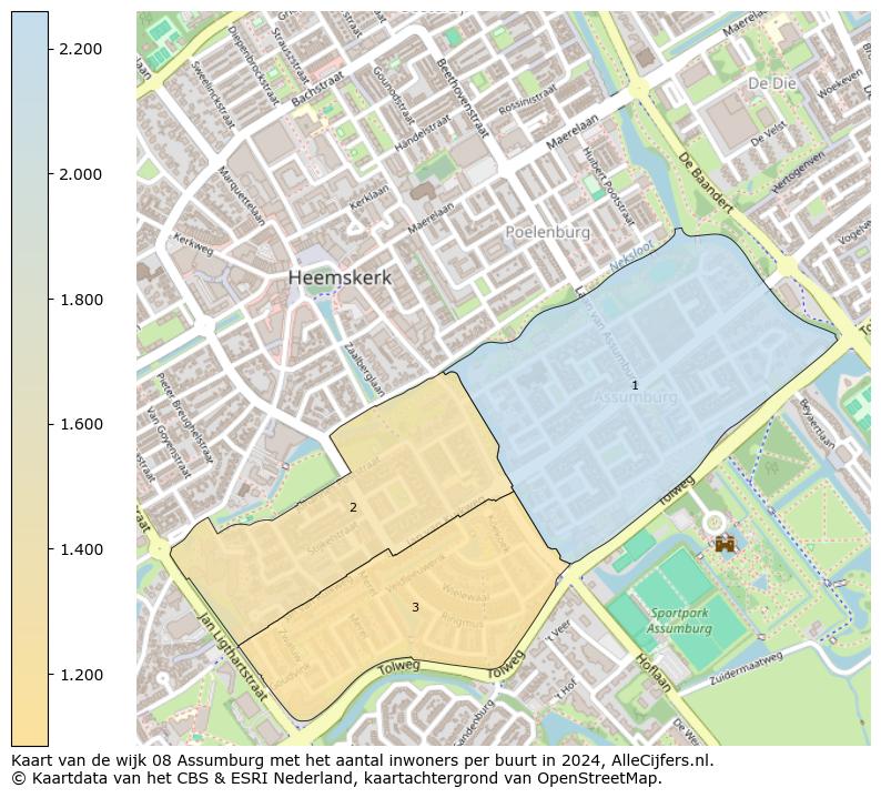 Kaart van de wijk 08 Assumburg met het aantal inwoners per buurt in 2024. Op deze pagina vind je veel informatie over inwoners (zoals de verdeling naar leeftijdsgroepen, gezinssamenstelling, geslacht, autochtoon of Nederlands met een immigratie achtergrond,...), woningen (aantallen, types, prijs ontwikkeling, gebruik, type eigendom,...) en méér (autobezit, energieverbruik,...)  op basis van open data van het centraal bureau voor de statistiek en diverse andere bronnen!