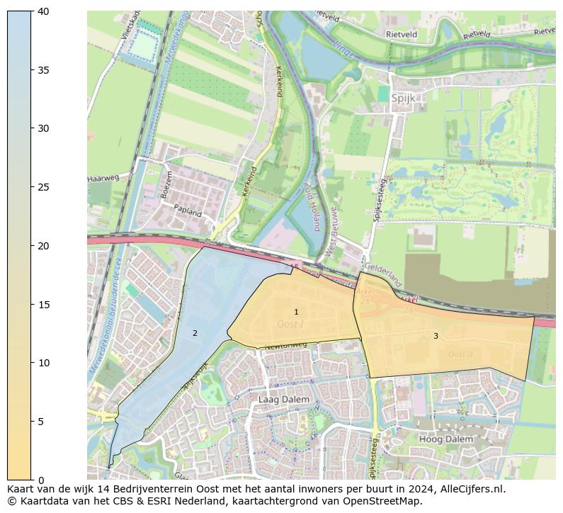 Kaart van de wijk 14 Bedrijventerrein Oost met het aantal inwoners per buurt in 2024. Op deze pagina vind je veel informatie over inwoners (zoals de verdeling naar leeftijdsgroepen, gezinssamenstelling, geslacht, autochtoon of Nederlands met een immigratie achtergrond,...), woningen (aantallen, types, prijs ontwikkeling, gebruik, type eigendom,...) en méér (autobezit, energieverbruik,...)  op basis van open data van het centraal bureau voor de statistiek en diverse andere bronnen!