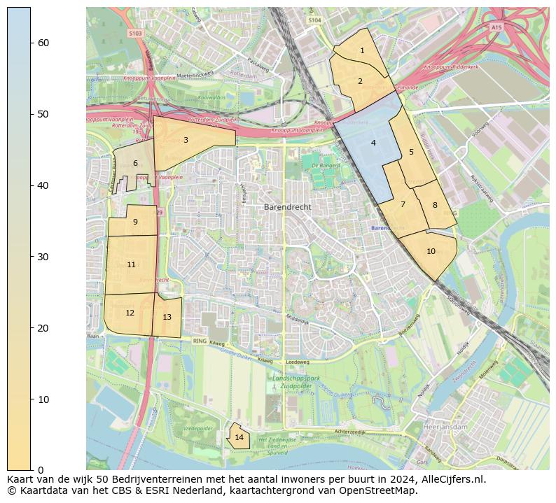 Kaart van de wijk 50 Bedrijventerreinen met het aantal inwoners per buurt in 2024. Op deze pagina vind je veel informatie over inwoners (zoals de verdeling naar leeftijdsgroepen, gezinssamenstelling, geslacht, autochtoon of Nederlands met een immigratie achtergrond,...), woningen (aantallen, types, prijs ontwikkeling, gebruik, type eigendom,...) en méér (autobezit, energieverbruik,...)  op basis van open data van het Centraal Bureau voor de Statistiek en diverse andere bronnen!