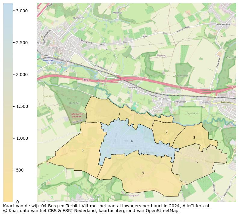 Kaart van de wijk 04 Berg en Terblijt Vilt met het aantal inwoners per buurt in 2024. Op deze pagina vind je veel informatie over inwoners (zoals de verdeling naar leeftijdsgroepen, gezinssamenstelling, geslacht, autochtoon of Nederlands met een immigratie achtergrond,...), woningen (aantallen, types, prijs ontwikkeling, gebruik, type eigendom,...) en méér (autobezit, energieverbruik,...)  op basis van open data van het centraal bureau voor de statistiek en diverse andere bronnen!