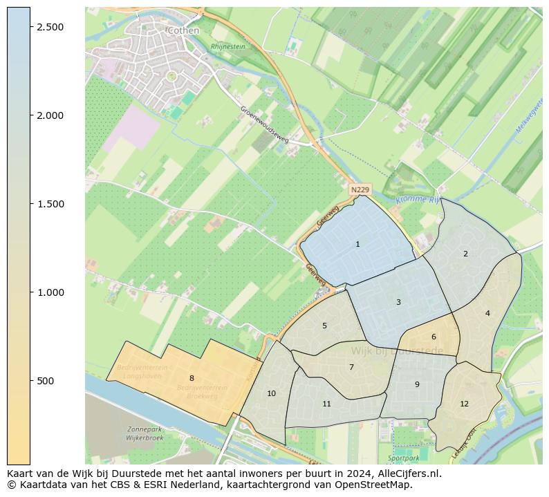 Kaart van de Wijk bij Duurstede met het aantal inwoners per buurt in 2024. Op deze pagina vind je veel informatie over inwoners (zoals de verdeling naar leeftijdsgroepen, gezinssamenstelling, geslacht, autochtoon of Nederlands met een immigratie achtergrond,...), woningen (aantallen, types, prijs ontwikkeling, gebruik, type eigendom,...) en méér (autobezit, energieverbruik,...)  op basis van open data van het centraal bureau voor de statistiek en diverse andere bronnen!