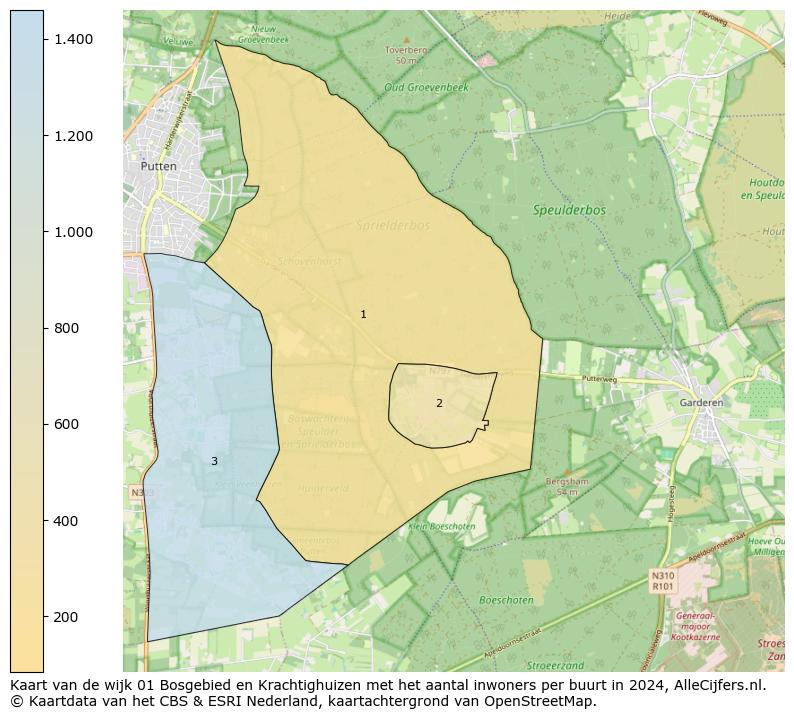 Kaart van de wijk 01 Bosgebied en Krachtighuizen met het aantal inwoners per buurt in 2024. Op deze pagina vind je veel informatie over inwoners (zoals de verdeling naar leeftijdsgroepen, gezinssamenstelling, geslacht, autochtoon of Nederlands met een immigratie achtergrond,...), woningen (aantallen, types, prijs ontwikkeling, gebruik, type eigendom,...) en méér (autobezit, energieverbruik,...)  op basis van open data van het Centraal Bureau voor de Statistiek en diverse andere bronnen!