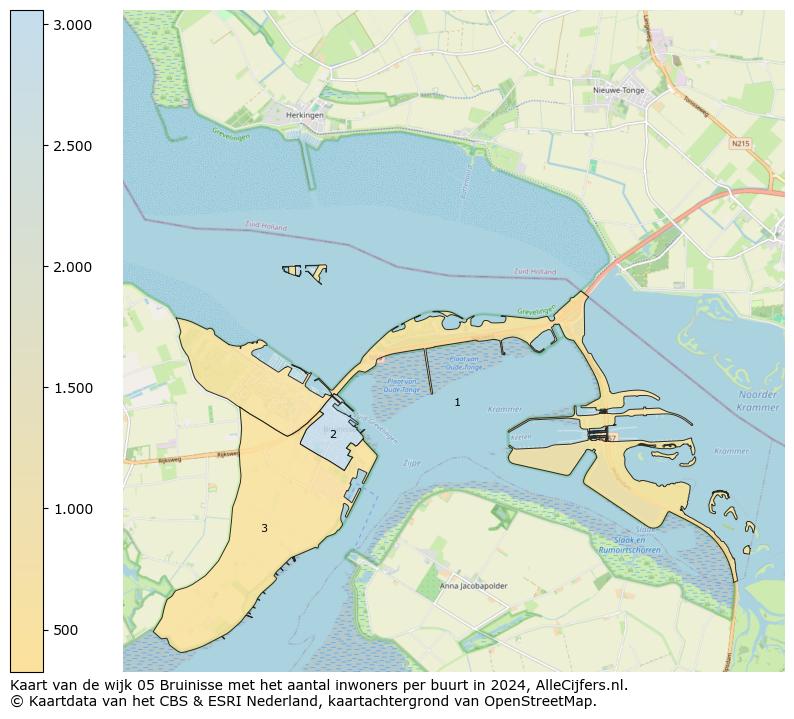 Kaart van de wijk 05 Bruinisse met het aantal inwoners per buurt in 2024. Op deze pagina vind je veel informatie over inwoners (zoals de verdeling naar leeftijdsgroepen, gezinssamenstelling, geslacht, autochtoon of Nederlands met een immigratie achtergrond,...), woningen (aantallen, types, prijs ontwikkeling, gebruik, type eigendom,...) en méér (autobezit, energieverbruik,...)  op basis van open data van het centraal bureau voor de statistiek en diverse andere bronnen!