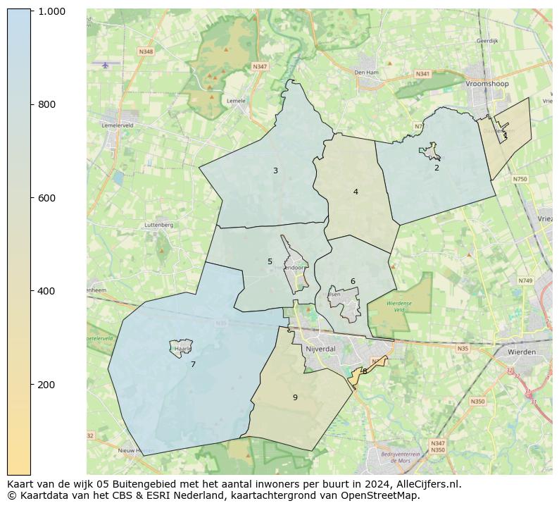 Kaart van de wijk 05 Buitengebied met het aantal inwoners per buurt in 2024. Op deze pagina vind je veel informatie over inwoners (zoals de verdeling naar leeftijdsgroepen, gezinssamenstelling, geslacht, autochtoon of Nederlands met een immigratie achtergrond,...), woningen (aantallen, types, prijs ontwikkeling, gebruik, type eigendom,...) en méér (autobezit, energieverbruik,...)  op basis van open data van het Centraal Bureau voor de Statistiek en diverse andere bronnen!