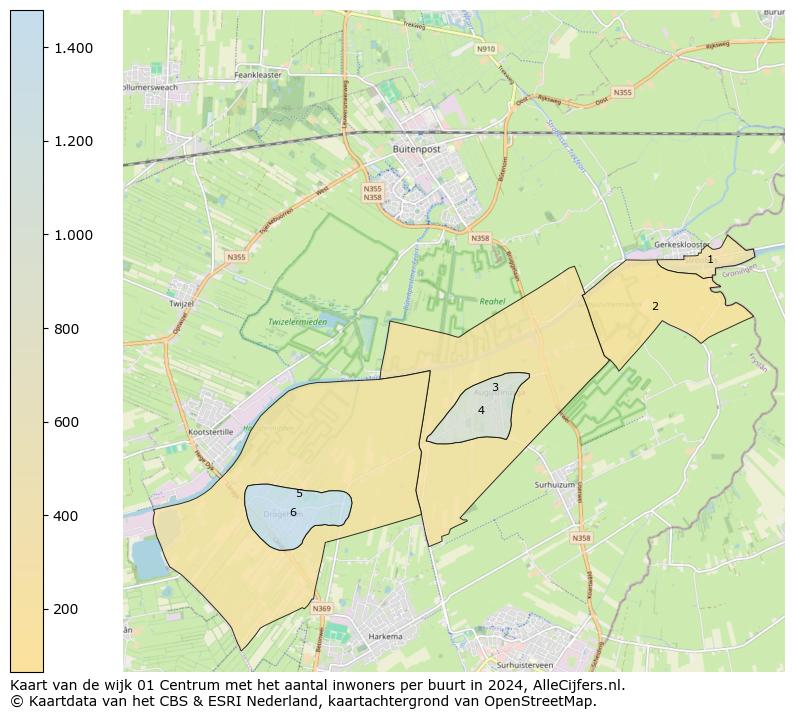 Kaart van de wijk 01 Centrum met het aantal inwoners per buurt in 2024. Op deze pagina vind je veel informatie over inwoners (zoals de verdeling naar leeftijdsgroepen, gezinssamenstelling, geslacht, autochtoon of Nederlands met een immigratie achtergrond,...), woningen (aantallen, types, prijs ontwikkeling, gebruik, type eigendom,...) en méér (autobezit, energieverbruik,...)  op basis van open data van het Centraal Bureau voor de Statistiek en diverse andere bronnen!