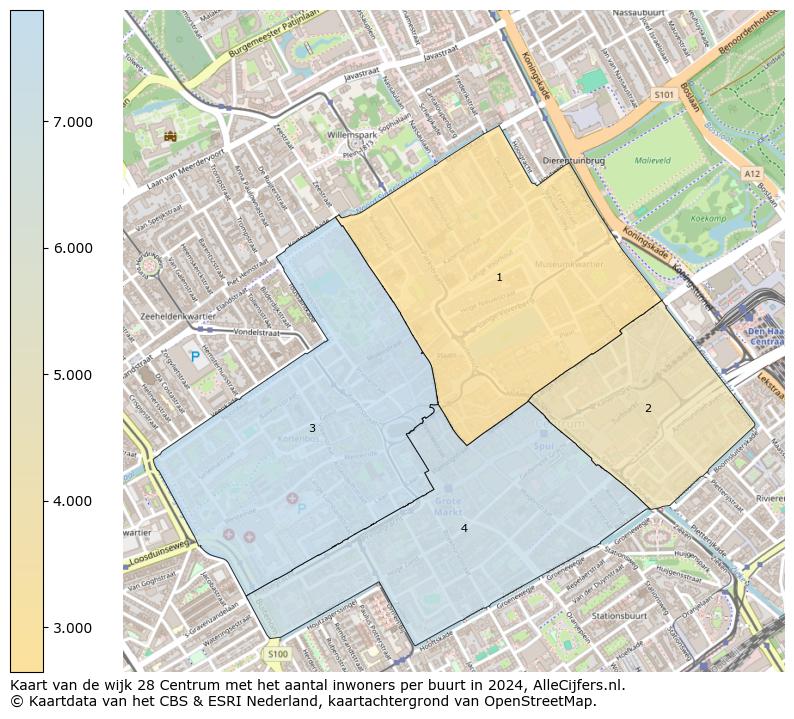 Kaart van de wijk 28 Centrum met het aantal inwoners per buurt in 2024. Op deze pagina vind je veel informatie over inwoners (zoals de verdeling naar leeftijdsgroepen, gezinssamenstelling, geslacht, autochtoon of Nederlands met een immigratie achtergrond,...), woningen (aantallen, types, prijs ontwikkeling, gebruik, type eigendom,...) en méér (autobezit, energieverbruik,...)  op basis van open data van het centraal bureau voor de statistiek en diverse andere bronnen!