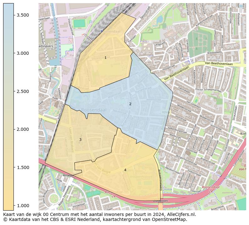 Kaart van de wijk 00 Centrum met het aantal inwoners per buurt in 2024. Op deze pagina vind je veel informatie over inwoners (zoals de verdeling naar leeftijdsgroepen, gezinssamenstelling, geslacht, autochtoon of Nederlands met een immigratie achtergrond,...), woningen (aantallen, types, prijs ontwikkeling, gebruik, type eigendom,...) en méér (autobezit, energieverbruik,...)  op basis van open data van het centraal bureau voor de statistiek en diverse andere bronnen!