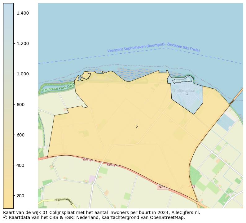 Kaart van de wijk 01 Colijnsplaat met het aantal inwoners per buurt in 2024. Op deze pagina vind je veel informatie over inwoners (zoals de verdeling naar leeftijdsgroepen, gezinssamenstelling, geslacht, autochtoon of Nederlands met een immigratie achtergrond,...), woningen (aantallen, types, prijs ontwikkeling, gebruik, type eigendom,...) en méér (autobezit, energieverbruik,...)  op basis van open data van het centraal bureau voor de statistiek en diverse andere bronnen!