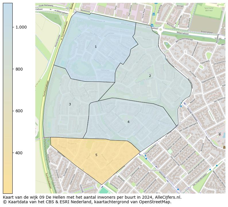 Kaart van de wijk 09 De Hellen met het aantal inwoners per buurt in 2024. Op deze pagina vind je veel informatie over inwoners (zoals de verdeling naar leeftijdsgroepen, gezinssamenstelling, geslacht, autochtoon of Nederlands met een immigratie achtergrond,...), woningen (aantallen, types, prijs ontwikkeling, gebruik, type eigendom,...) en méér (autobezit, energieverbruik,...)  op basis van open data van het Centraal Bureau voor de Statistiek en diverse andere bronnen!