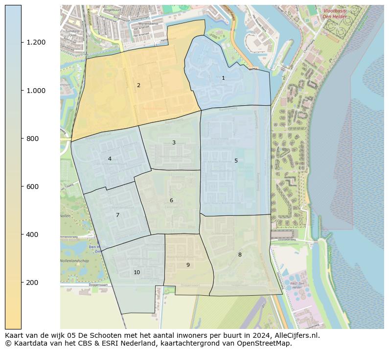 Kaart van de wijk 05 De Schooten met het aantal inwoners per buurt in 2024. Op deze pagina vind je veel informatie over inwoners (zoals de verdeling naar leeftijdsgroepen, gezinssamenstelling, geslacht, autochtoon of Nederlands met een immigratie achtergrond,...), woningen (aantallen, types, prijs ontwikkeling, gebruik, type eigendom,...) en méér (autobezit, energieverbruik,...)  op basis van open data van het centraal bureau voor de statistiek en diverse andere bronnen!