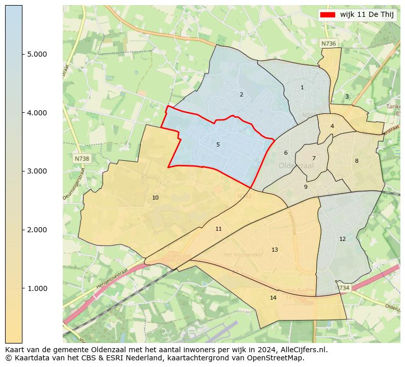 Kaart van de gemeente Oldenzaal met het aantal inwoners per wijk in 2024. Op deze pagina vind je veel informatie over inwoners (zoals de verdeling naar leeftijdsgroepen, gezinssamenstelling, geslacht, autochtoon of Nederlands met een immigratie achtergrond,...), woningen (aantallen, types, prijs ontwikkeling, gebruik, type eigendom,...) en méér (autobezit, energieverbruik,...)  op basis van open data van het Centraal Bureau voor de Statistiek en diverse andere bronnen!