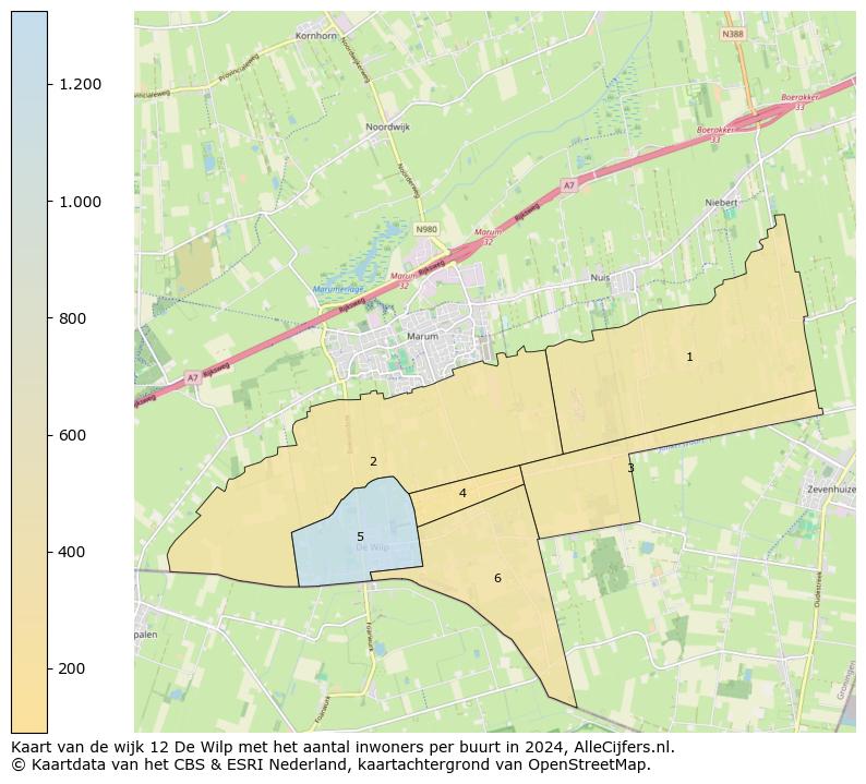 Kaart van de wijk 12 De Wilp met het aantal inwoners per buurt in 2024. Op deze pagina vind je veel informatie over inwoners (zoals de verdeling naar leeftijdsgroepen, gezinssamenstelling, geslacht, autochtoon of Nederlands met een immigratie achtergrond,...), woningen (aantallen, types, prijs ontwikkeling, gebruik, type eigendom,...) en méér (autobezit, energieverbruik,...)  op basis van open data van het centraal bureau voor de statistiek en diverse andere bronnen!