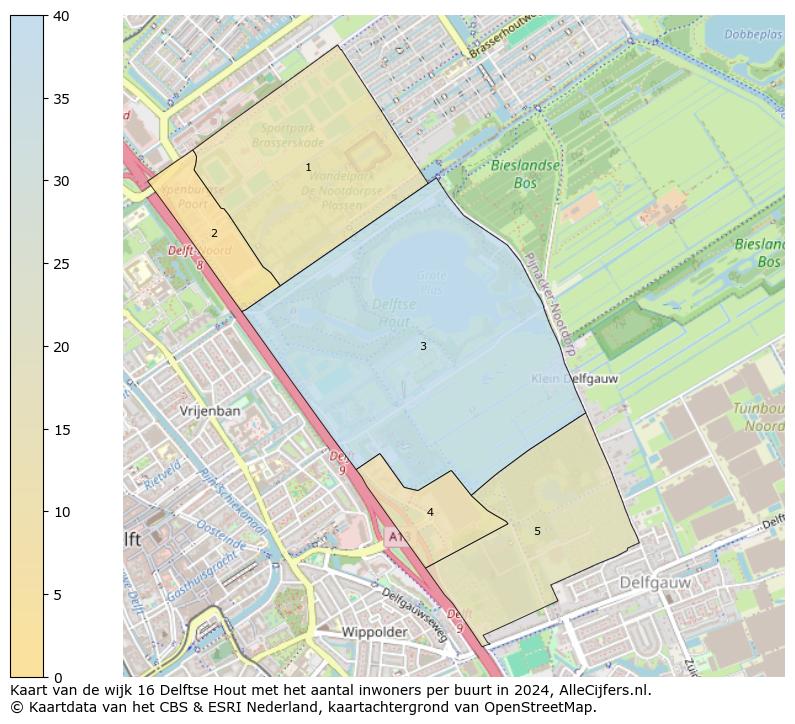 Kaart van de wijk 16 Delftse Hout met het aantal inwoners per buurt in 2024. Op deze pagina vind je veel informatie over inwoners (zoals de verdeling naar leeftijdsgroepen, gezinssamenstelling, geslacht, autochtoon of Nederlands met een immigratie achtergrond,...), woningen (aantallen, types, prijs ontwikkeling, gebruik, type eigendom,...) en méér (autobezit, energieverbruik,...)  op basis van open data van het centraal bureau voor de statistiek en diverse andere bronnen!