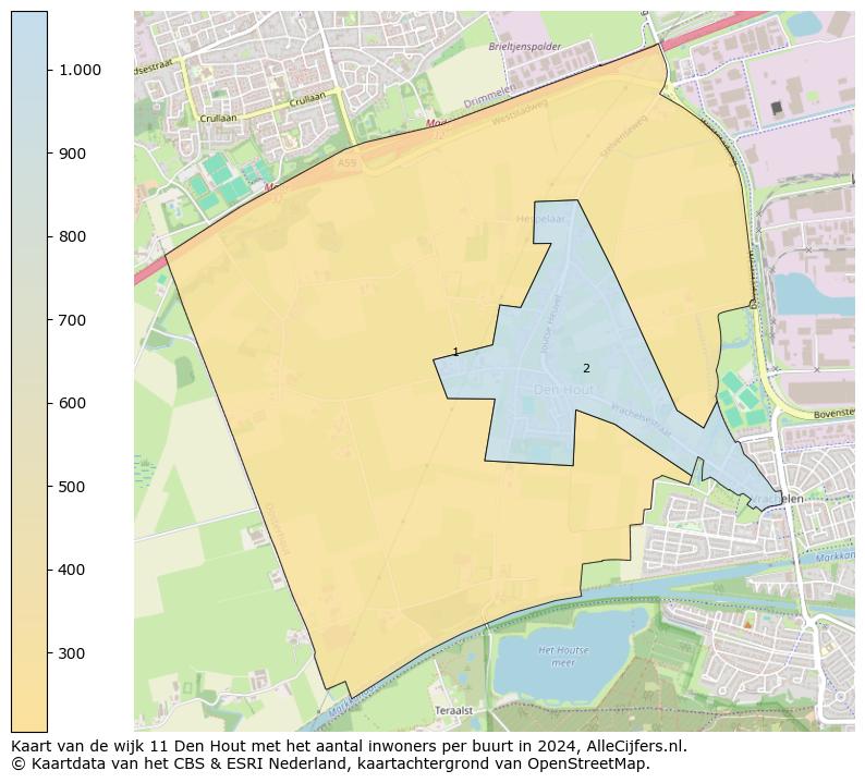 Kaart van de wijk 11 Den Hout met het aantal inwoners per buurt in 2024. Op deze pagina vind je veel informatie over inwoners (zoals de verdeling naar leeftijdsgroepen, gezinssamenstelling, geslacht, autochtoon of Nederlands met een immigratie achtergrond,...), woningen (aantallen, types, prijs ontwikkeling, gebruik, type eigendom,...) en méér (autobezit, energieverbruik,...)  op basis van open data van het centraal bureau voor de statistiek en diverse andere bronnen!