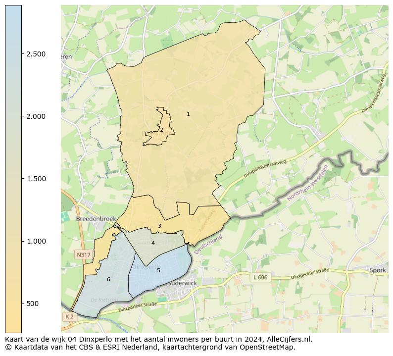 Kaart van de wijk 04 Dinxperlo met het aantal inwoners per buurt in 2024. Op deze pagina vind je veel informatie over inwoners (zoals de verdeling naar leeftijdsgroepen, gezinssamenstelling, geslacht, autochtoon of Nederlands met een immigratie achtergrond,...), woningen (aantallen, types, prijs ontwikkeling, gebruik, type eigendom,...) en méér (autobezit, energieverbruik,...)  op basis van open data van het Centraal Bureau voor de Statistiek en diverse andere bronnen!