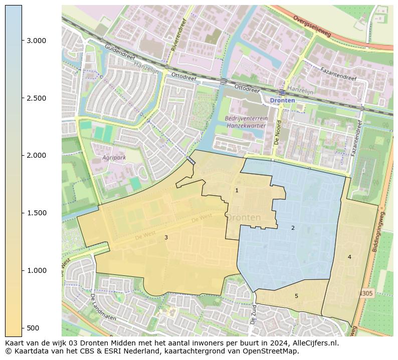 Kaart van de wijk 03 Dronten Midden met het aantal inwoners per buurt in 2024. Op deze pagina vind je veel informatie over inwoners (zoals de verdeling naar leeftijdsgroepen, gezinssamenstelling, geslacht, autochtoon of Nederlands met een immigratie achtergrond,...), woningen (aantallen, types, prijs ontwikkeling, gebruik, type eigendom,...) en méér (autobezit, energieverbruik,...)  op basis van open data van het centraal bureau voor de statistiek en diverse andere bronnen!