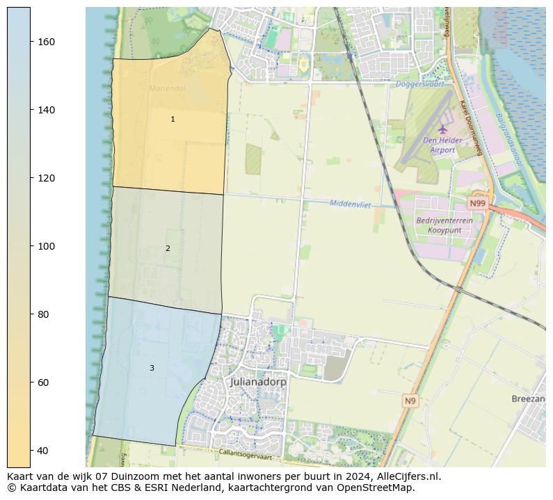 Kaart van de wijk 07 Duinzoom met het aantal inwoners per buurt in 2024. Op deze pagina vind je veel informatie over inwoners (zoals de verdeling naar leeftijdsgroepen, gezinssamenstelling, geslacht, autochtoon of Nederlands met een immigratie achtergrond,...), woningen (aantallen, types, prijs ontwikkeling, gebruik, type eigendom,...) en méér (autobezit, energieverbruik,...)  op basis van open data van het Centraal Bureau voor de Statistiek en diverse andere bronnen!