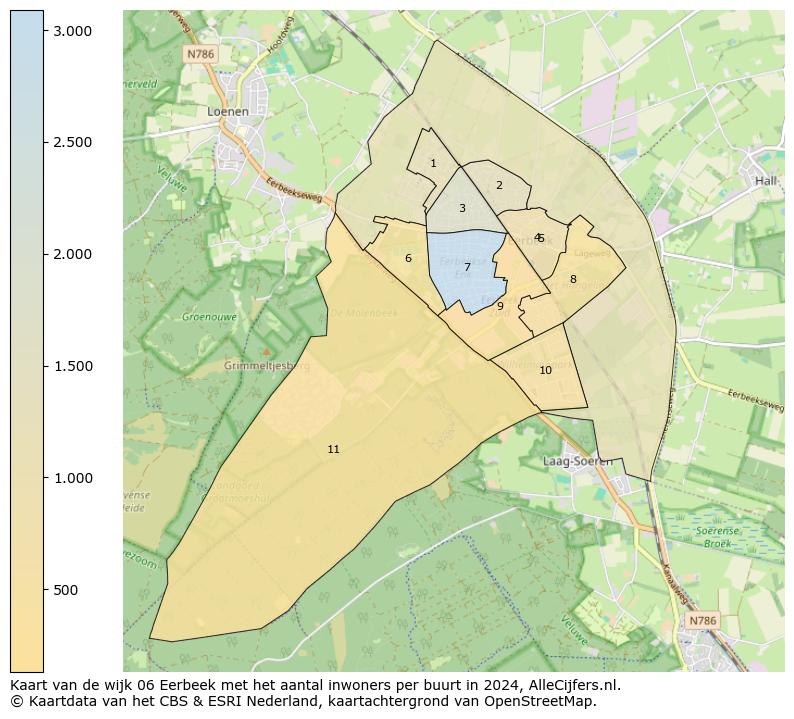 Kaart van de wijk 06 Eerbeek met het aantal inwoners per buurt in 2024. Op deze pagina vind je veel informatie over inwoners (zoals de verdeling naar leeftijdsgroepen, gezinssamenstelling, geslacht, autochtoon of Nederlands met een immigratie achtergrond,...), woningen (aantallen, types, prijs ontwikkeling, gebruik, type eigendom,...) en méér (autobezit, energieverbruik,...)  op basis van open data van het centraal bureau voor de statistiek en diverse andere bronnen!