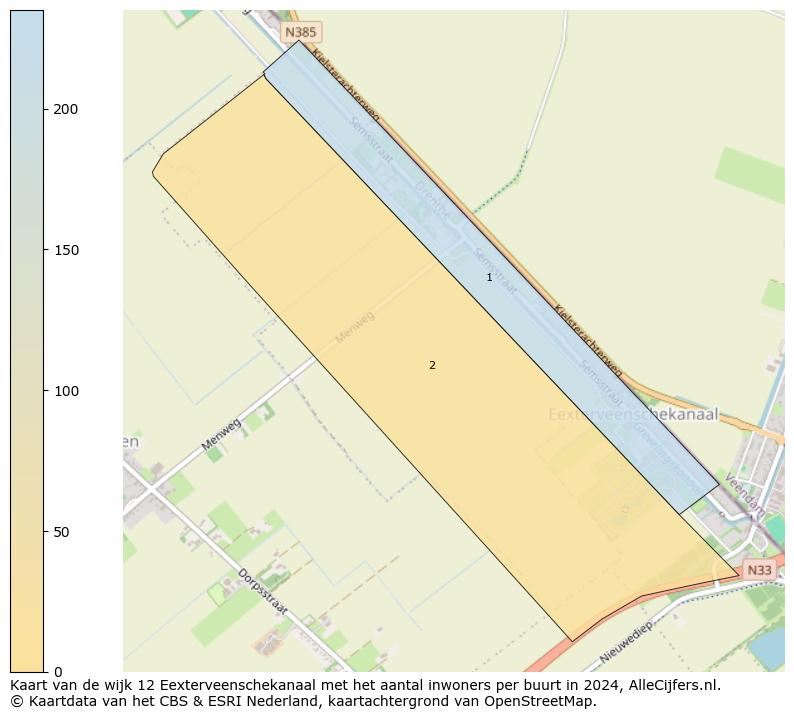 Kaart van de wijk 12 Eexterveenschekanaal met het aantal inwoners per buurt in 2024. Op deze pagina vind je veel informatie over inwoners (zoals de verdeling naar leeftijdsgroepen, gezinssamenstelling, geslacht, autochtoon of Nederlands met een immigratie achtergrond,...), woningen (aantallen, types, prijs ontwikkeling, gebruik, type eigendom,...) en méér (autobezit, energieverbruik,...)  op basis van open data van het centraal bureau voor de statistiek en diverse andere bronnen!