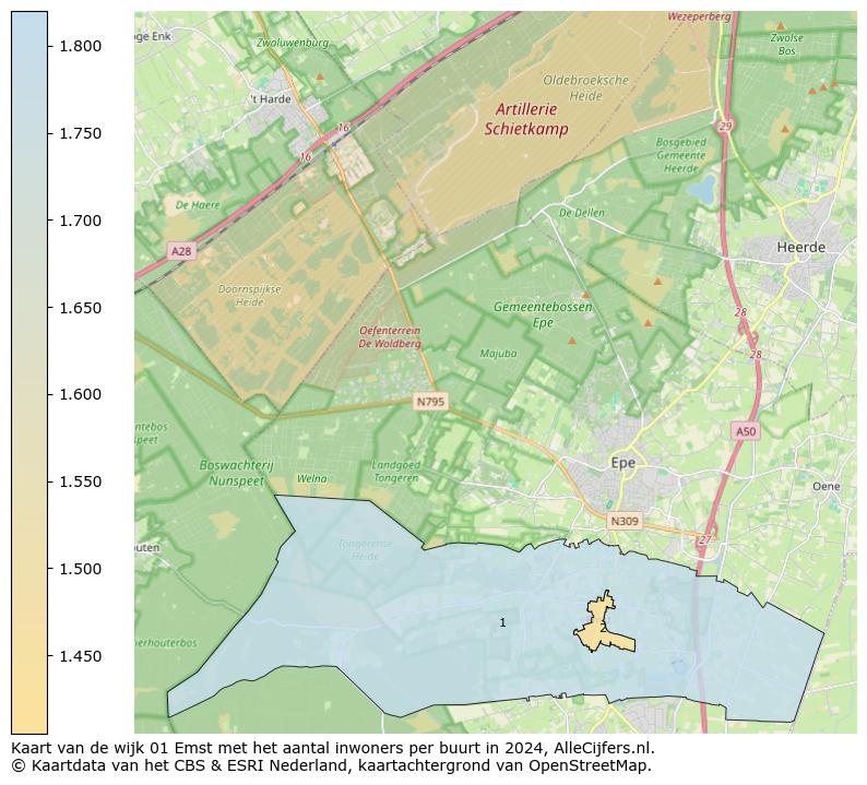 Kaart van de wijk 01 Emst met het aantal inwoners per buurt in 2024. Op deze pagina vind je veel informatie over inwoners (zoals de verdeling naar leeftijdsgroepen, gezinssamenstelling, geslacht, autochtoon of Nederlands met een immigratie achtergrond,...), woningen (aantallen, types, prijs ontwikkeling, gebruik, type eigendom,...) en méér (autobezit, energieverbruik,...)  op basis van open data van het centraal bureau voor de statistiek en diverse andere bronnen!